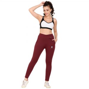 Solid Women Mahroon Jeggings